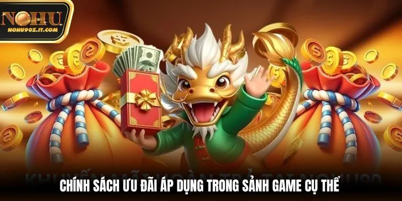 Chính sách ưu đãi áp dụng trong sảnh game cụ thể 